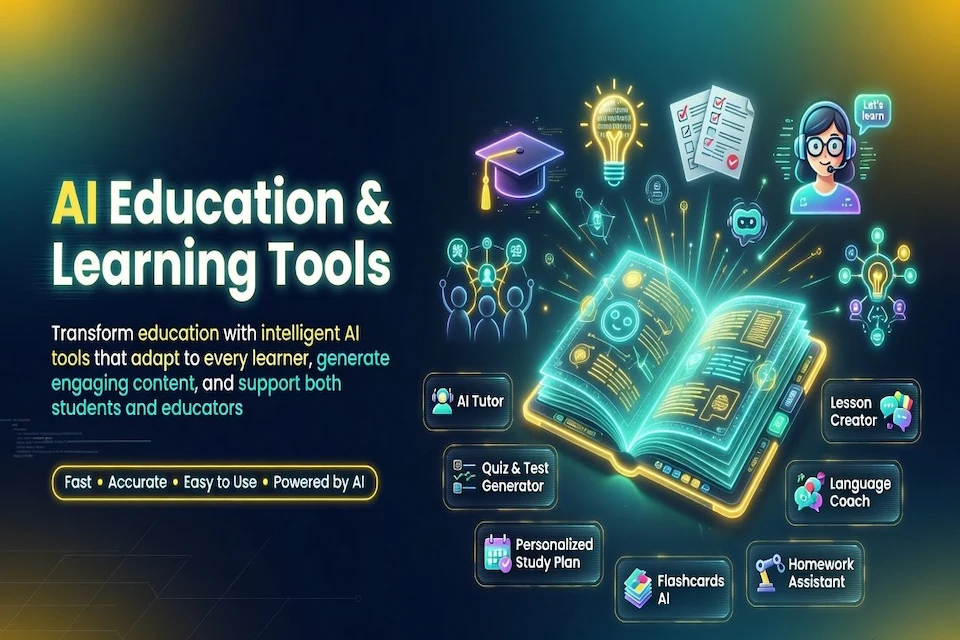 Education and Learning AI Tools banner