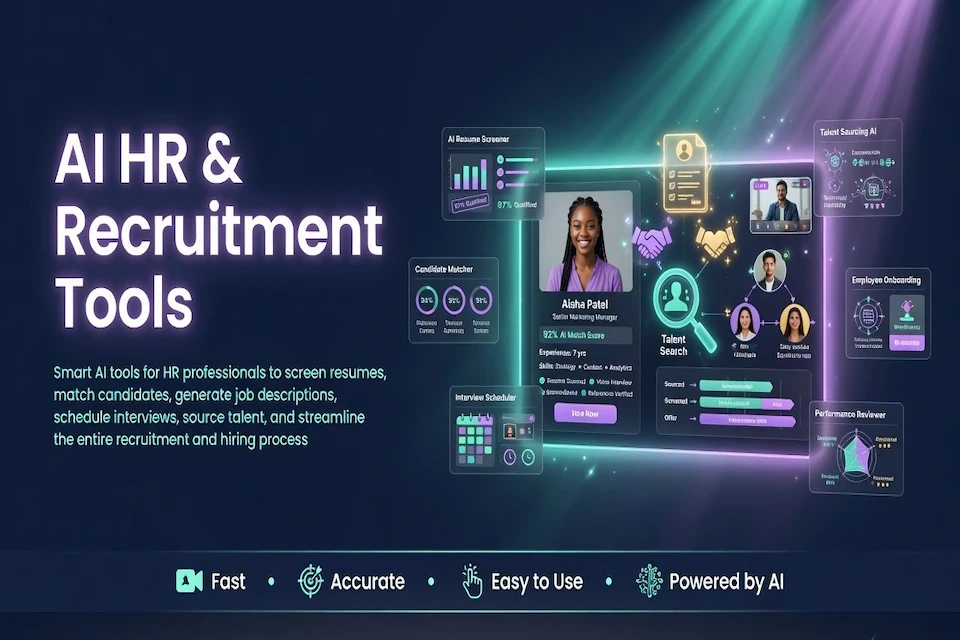 HR and Recruitment AI Tools banner